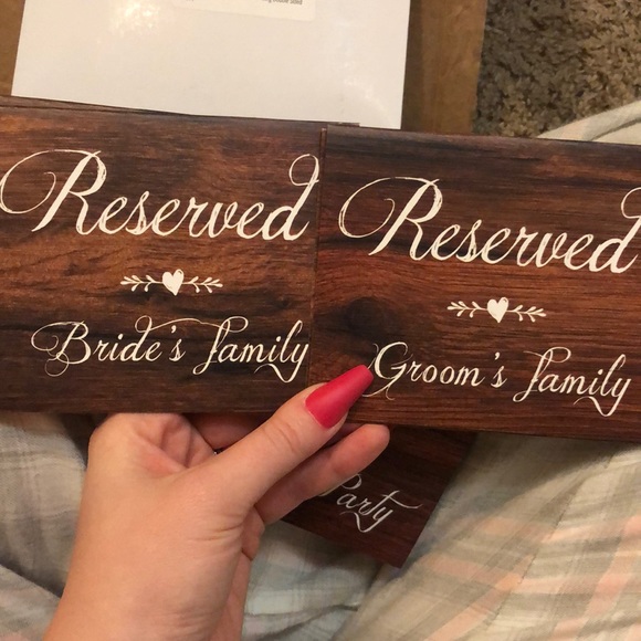 Other - Wedding Reserved Place Cards